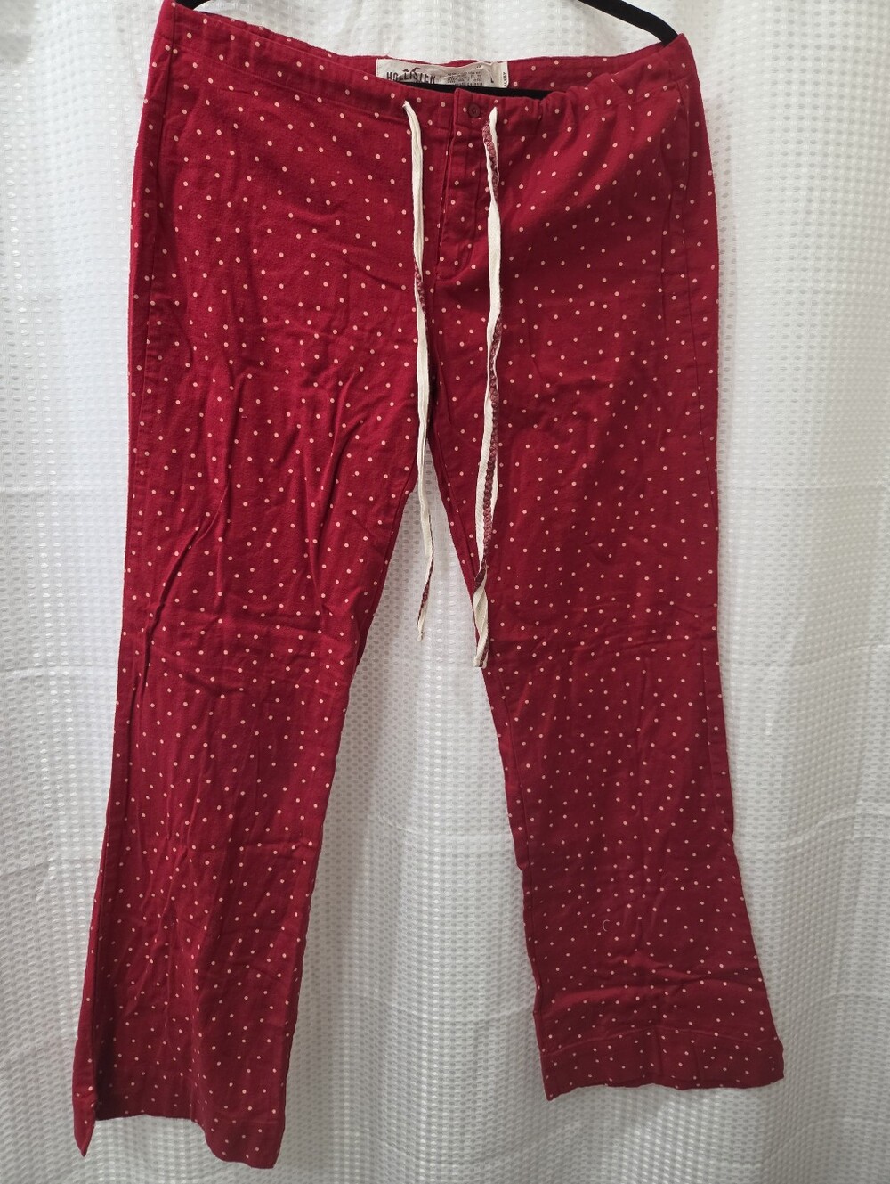 Hollister Red Polka Dot Lounge Pants Size L